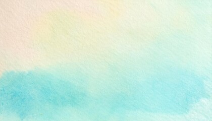 Wall Mural - soft pastel watercolor background with gentle blending of blue and cream hues.