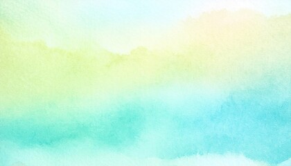 Wall Mural - soft watercolor background with gentle hues of blue and green, ideal for creative design projects.