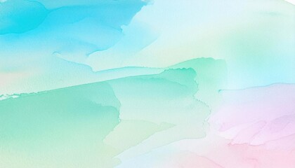 Wall Mural - Abstract watercolor background with soft pastel colors, ideal for creative designs and artistic projects.