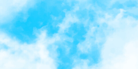 Wall Mural - Gradient light white sky background with fluffy clouds .Nature landscape in environment day horizon skyline view .cloudy in sunshine calm bright winter air background. 