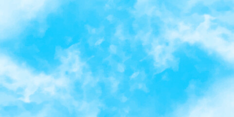 Wall Mural - Gradient light white sky background with fluffy clouds .Nature landscape in environment day horizon skyline view .cloudy in sunshine calm bright winter air background. 