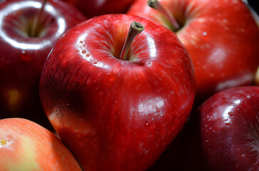 red apples closeup