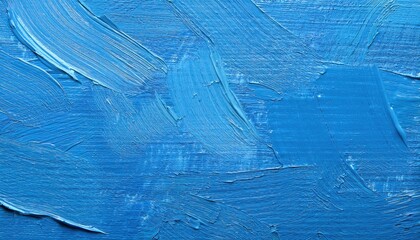 Wall Mural - Blue textured surface with brush strokes, ideal for backgrounds and artistic designs.