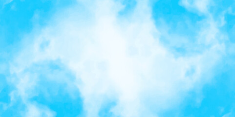Wall Mural - Gradient light white sky background with fluffy clouds .Nature landscape in environment day horizon skyline view .cloudy in sunshine calm bright winter air background. 