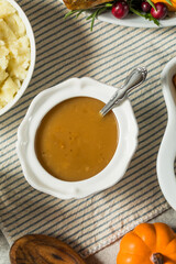 Wall Mural - Homemade Thanksgiving Turkey Gravy in a Bowl