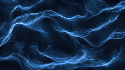 Poster - a blue and purple image of a wave with a lot of detail