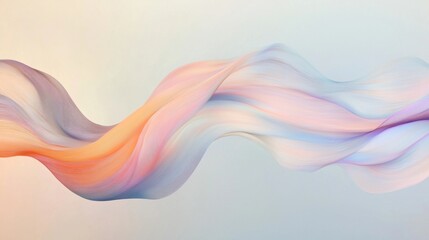 A colorful wave with a pink and orange hue