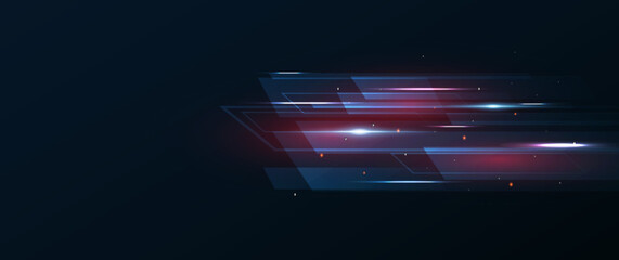 Wall Mural - high speed. abstract technology background. vector