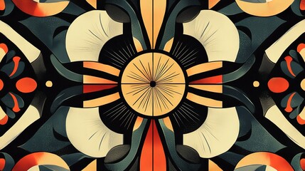 Art deco inspired pattern