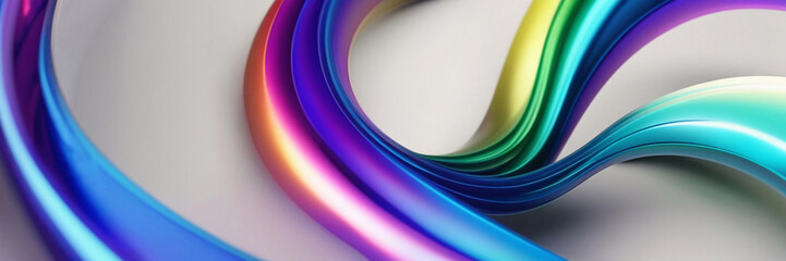 Canvas Print - Abstract Colorful Swirls