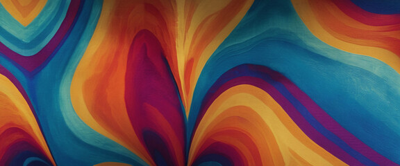 Canvas Print - Abstract Swirls of Color