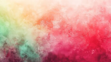 Sticker - Vibrant abstract background with colorful gradient of coral, peach, and lime green shades