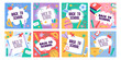 © Mykola Syvak - Back to school background cover, card and banner templates set with education stationery design