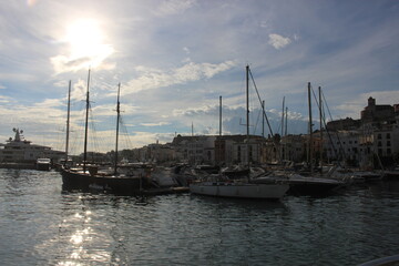 boats in the harbor