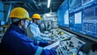 © Chatchanan - Engineers reviewing performance data in a control room of a gas-fired