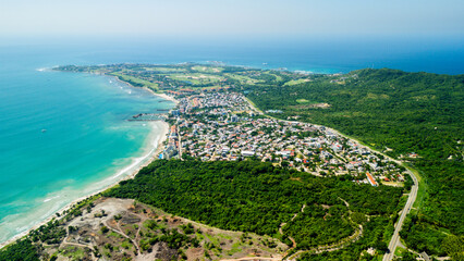 Mexican Village on the Coast. Punta Mita, Nayarit. Mexico