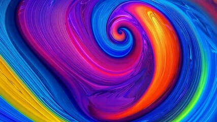 Wall Mural - Colors nature dynamism Flow gives impression fluid motion - Abstract Vibrant colours dynamic art design background texture pattern artistry contrasty hue paint mix liquid wallpaper modern digital cre
