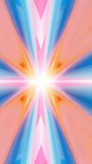 Wall Mural - light expanding from center of colorful shapes