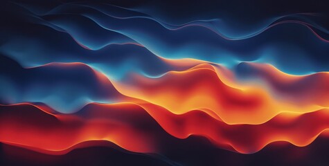 Wall Mural - Abstract Vibrant Gradient Background with Organic Shapes