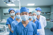 © josepperianes - Photography of a group of Japan dental clinic workers with the dentist in front.