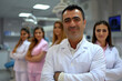 © josepperianes - Photography of a group of Turkey dental clinic workers with the dentist in front.