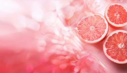 Wall Mural - Pink Grapefruit Slices