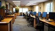 © ORG - A business center with a modern, collaborative workspace setup, equipped with meeting rooms, shared desks, and flexible office spaces.