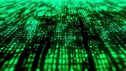 green binary code