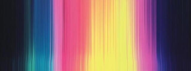 Poster - Abstract Gradient Background with Bright Multicolor Vertical Stripes and Blurred Motion : Generative AI