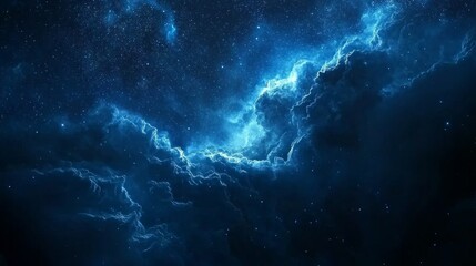 Space night sky and star background generative ai