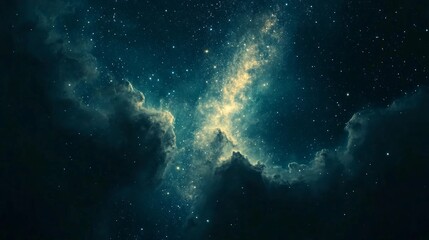 Space night sky and star background generative ai