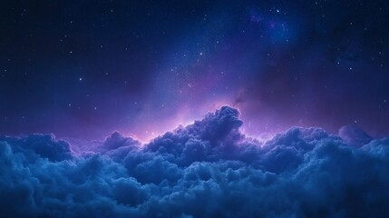 Space night sky and star background generative ai