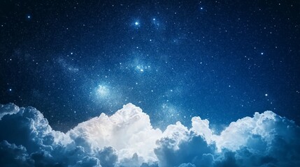 Space night sky and star background generative ai