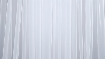 Wall Mural - A white curtain with a white background