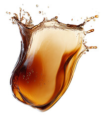 Fototapete - High-Quality PNG Cola splash isolated on white Background – High Resolution
