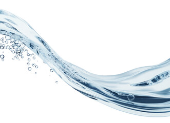 Aufkleber - High-Quality PNG Blue liquid water splash with bubble transparent background Isolated on White Background – High Resolution