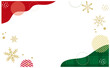 © KAZUOMI - クリスマスカラーのフレーム背景素材