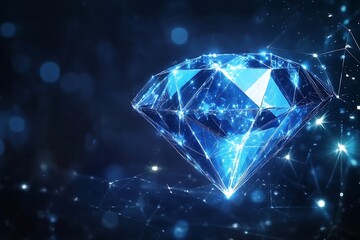 Wall Mural - digital diamond