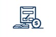 © Abdul - Fiscal duties depicted in a tax line icon, simple and straightforward design.