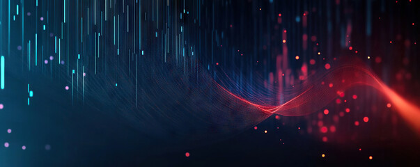 Wall Mural - digital background perfect for tech processes, neural networks, artificial intelligence, data transf