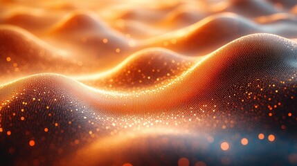 Abstract Technology Background with Light Waves