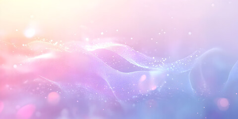 Canvas Print - pastel dream: abstract waves of light and color