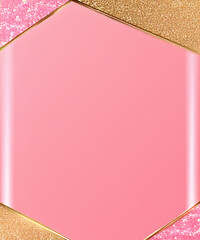 pink background design With luxurious effect elements