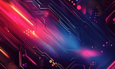 Ultra futurist tech abstract background.