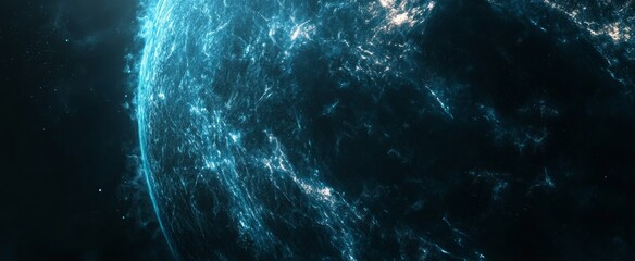 Wall Mural - Glowing Celestial Planet