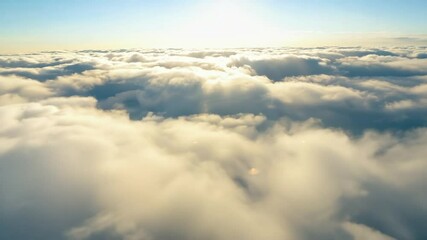 Wall Mural - clear morning sky full of clouds