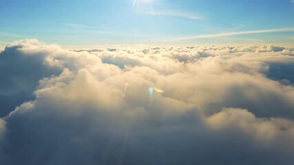 Wall Mural - clear morning sky full of clouds