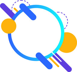 Wall Mural - Modern Circle Banner