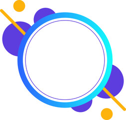 Wall Mural - Modern Circle Banner
