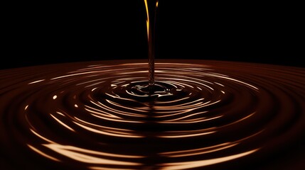 Poster - Captivating oil ripple a mesmerizing display of fluid dynamics and liquid motion